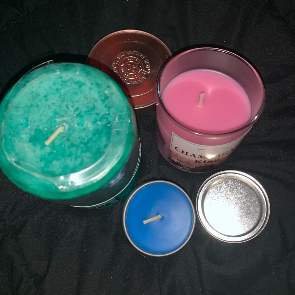 Set of 3 unused candles